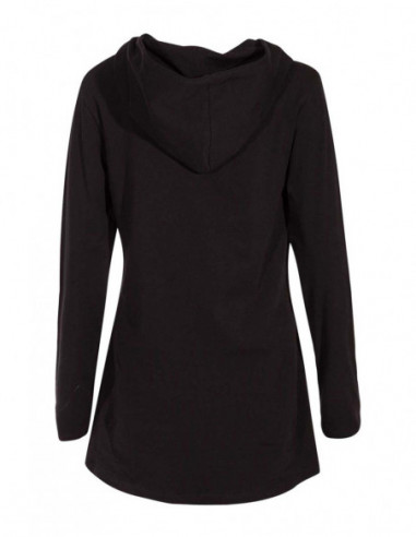 Black raspberry tunic with hood