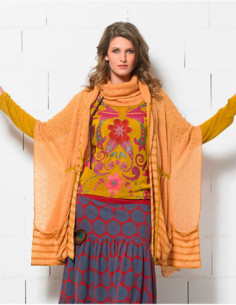 veste écharpe tendance moutarde 2