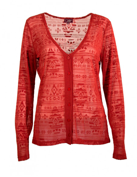 Veste femme effet dévoré