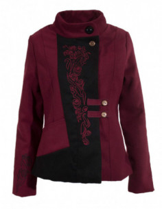 Manteau court brodé 2