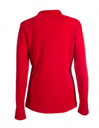veste rouge avec motif tribal devant et zip