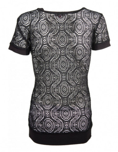 veste originale noire manches courtes patchs