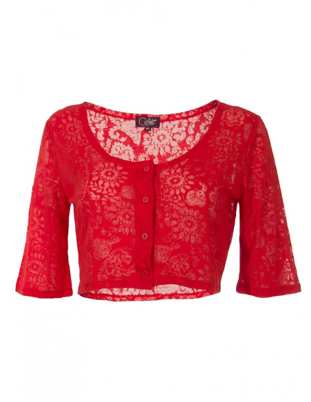 Short and transparent women's jacket