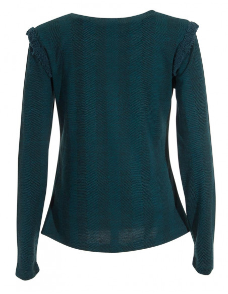 veste élégante unie émeraude