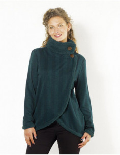 Veste croisée effet cache coeur