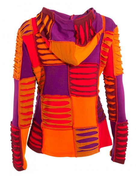 veste tons orange baba cool à capuche