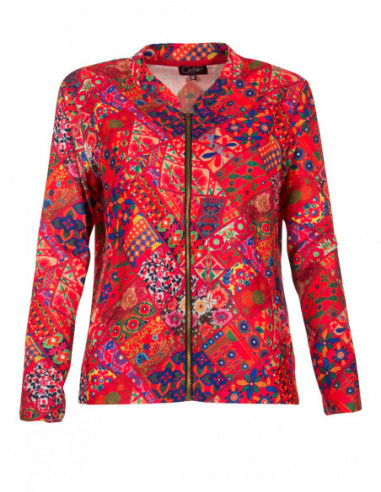 veste tendance en patch rouge