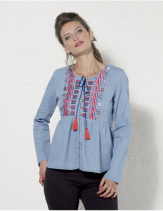 Summer denim jacket with...