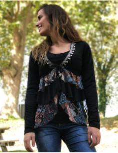 Embroidered Bohemian Ruffle... 2