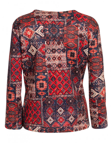 Warm short bohemian jacket