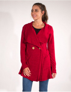 Mid-Length Jacket With...