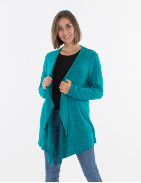 Solid coloured flowing waistcoat