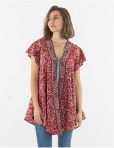 Short sleeve floral tunic 2