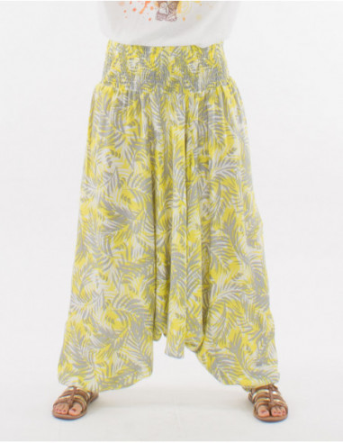 Low fork harem pants baba cool tropical