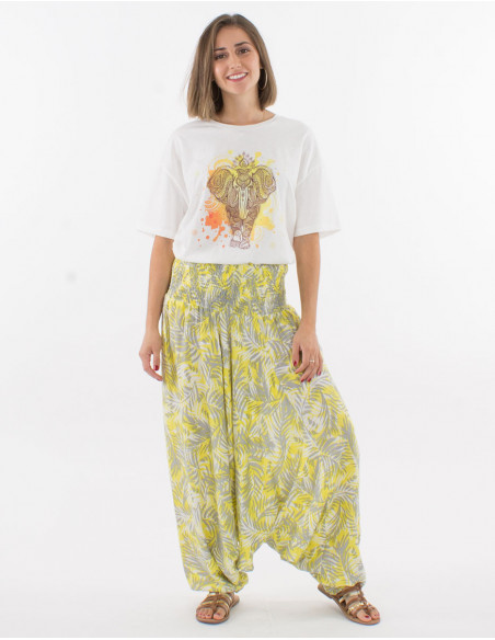 Low fork harem pants baba cool tropical
