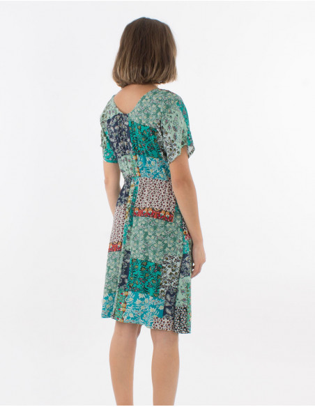 Short romantic skater dress mint