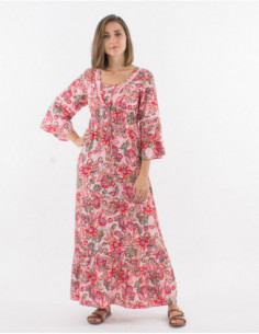 Bohemian long dress with...