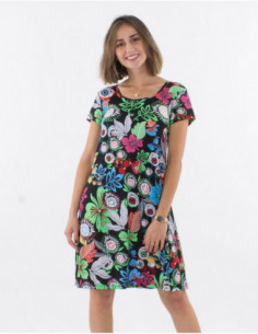 Original floral short dress