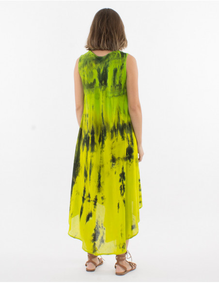 Tie and Dye trapeze beach dress