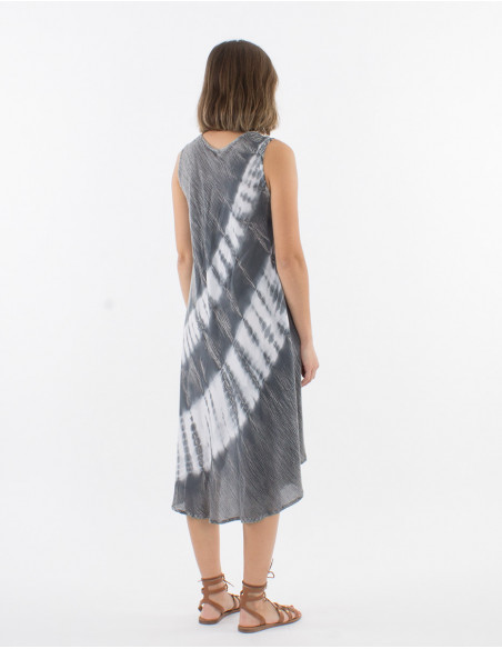 Stone Wash dress with Tie and Dye