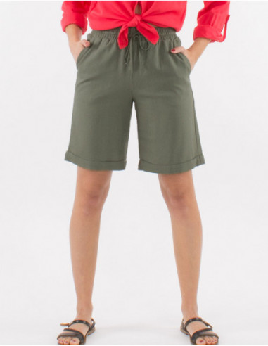 Bermuda long femme deals