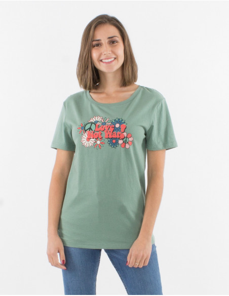 Tee-shirt cotton bohemian pattern