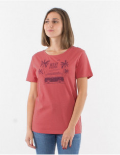 Palm boho cotton t-shirt