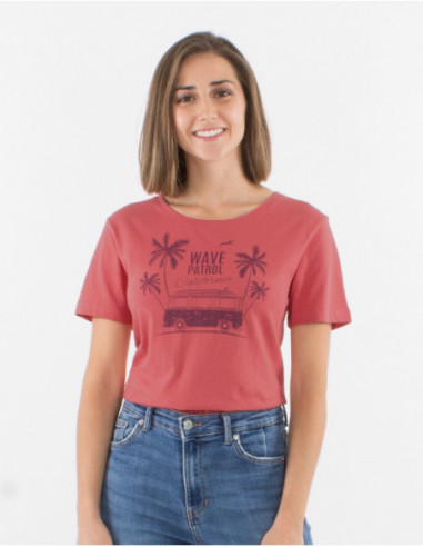 Palm boho cotton t-shirt