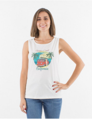 Women's Marcel plain white with original hippie vans and colored coconut