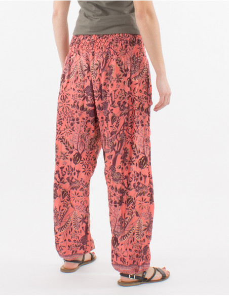 Baba cool pants printed tropical gold