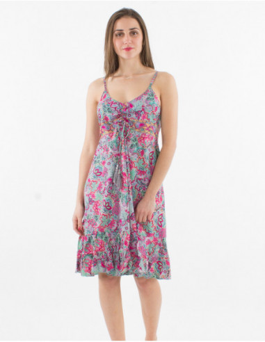 Original short ruffled skater dress