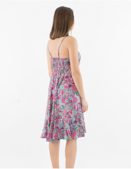 Original short ruffled skater dress