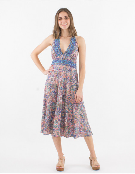 Original mid-length dress to tie
