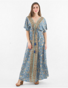 Long flowing floral dress...