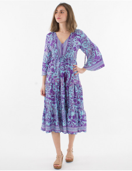 Romantic gold long dress