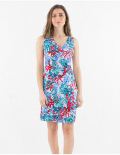 Short draped dress with... 2