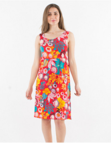 Original Caribbean print short dress