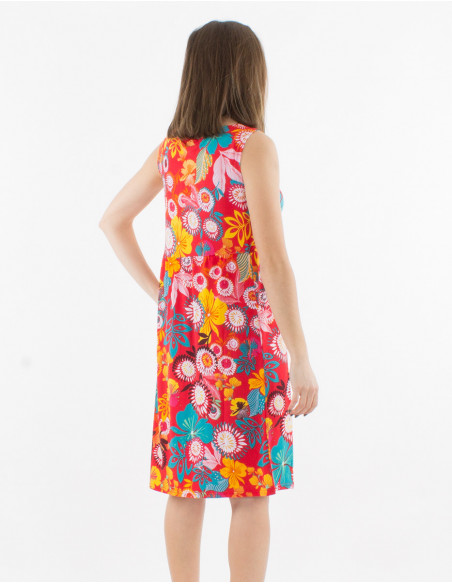 Original Caribbean print short dress