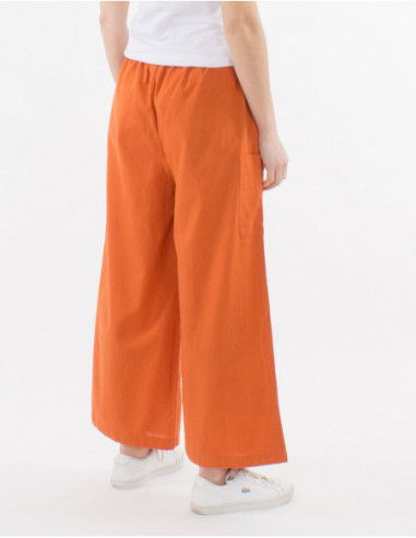 Basic wide leg pants with pockets