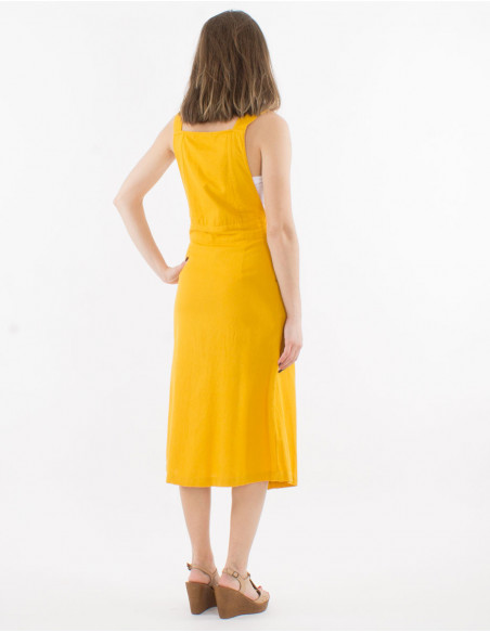 Baba cool mid-length dungarees dress