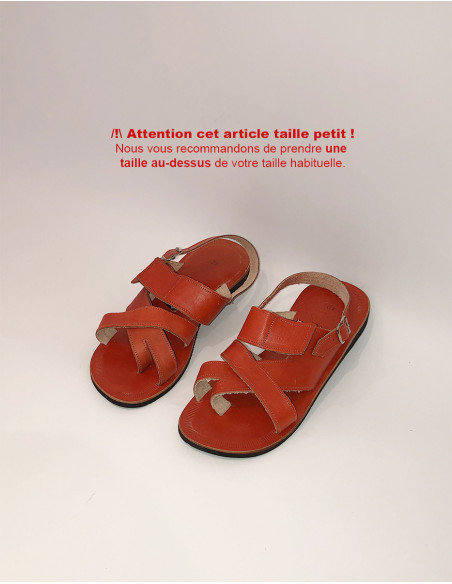 Sandals for men with leather straps