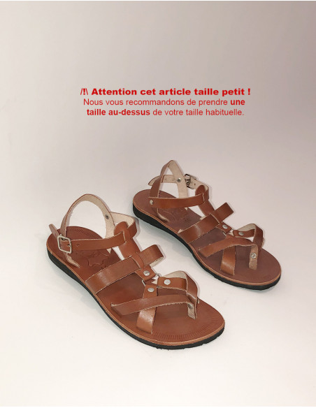 Leather sandals for women