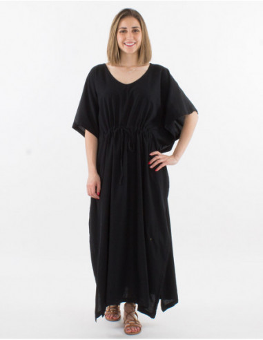 Cotton oversized long dress