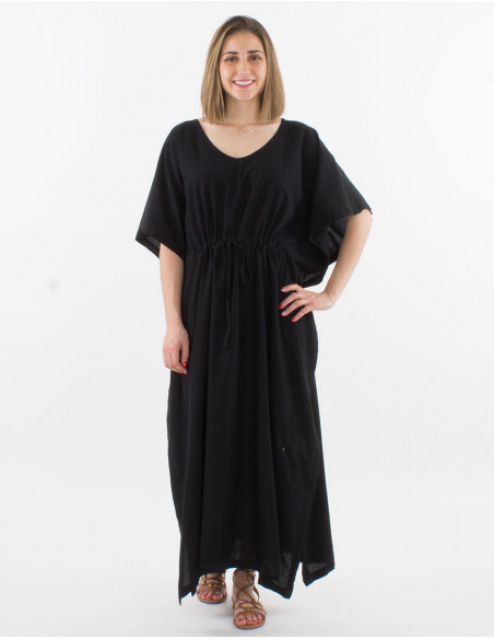 Cotton oversized long dress
