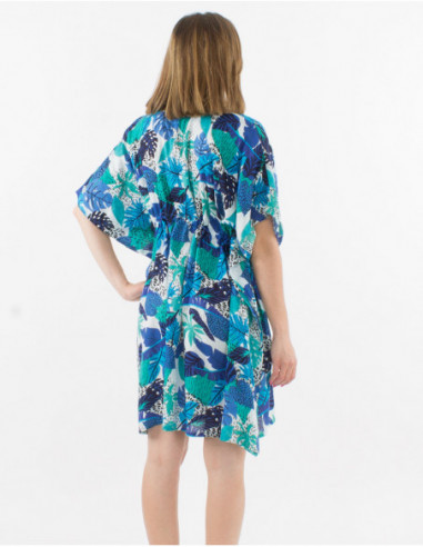 Oversized ethnic short beach dress