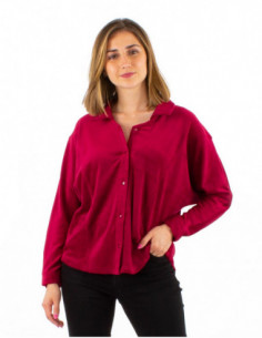 Chemise en velours oversize pour femme