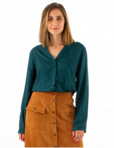 Chic satin paisley shirt