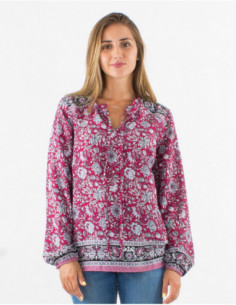Floral bohemian flowing blouse 2