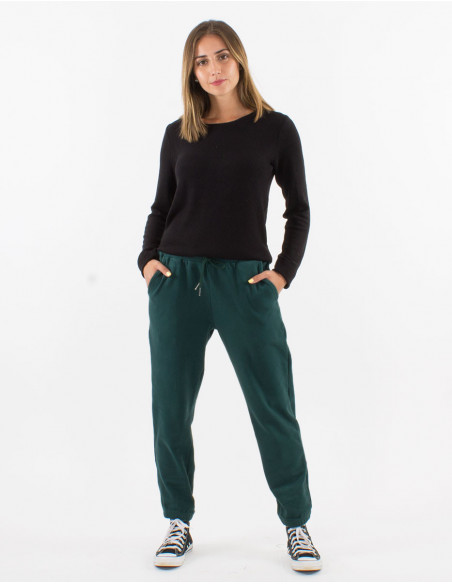 Pantalon survêtement femme bleu confortable