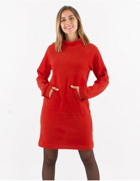 Basic sweater dress in soft fabric